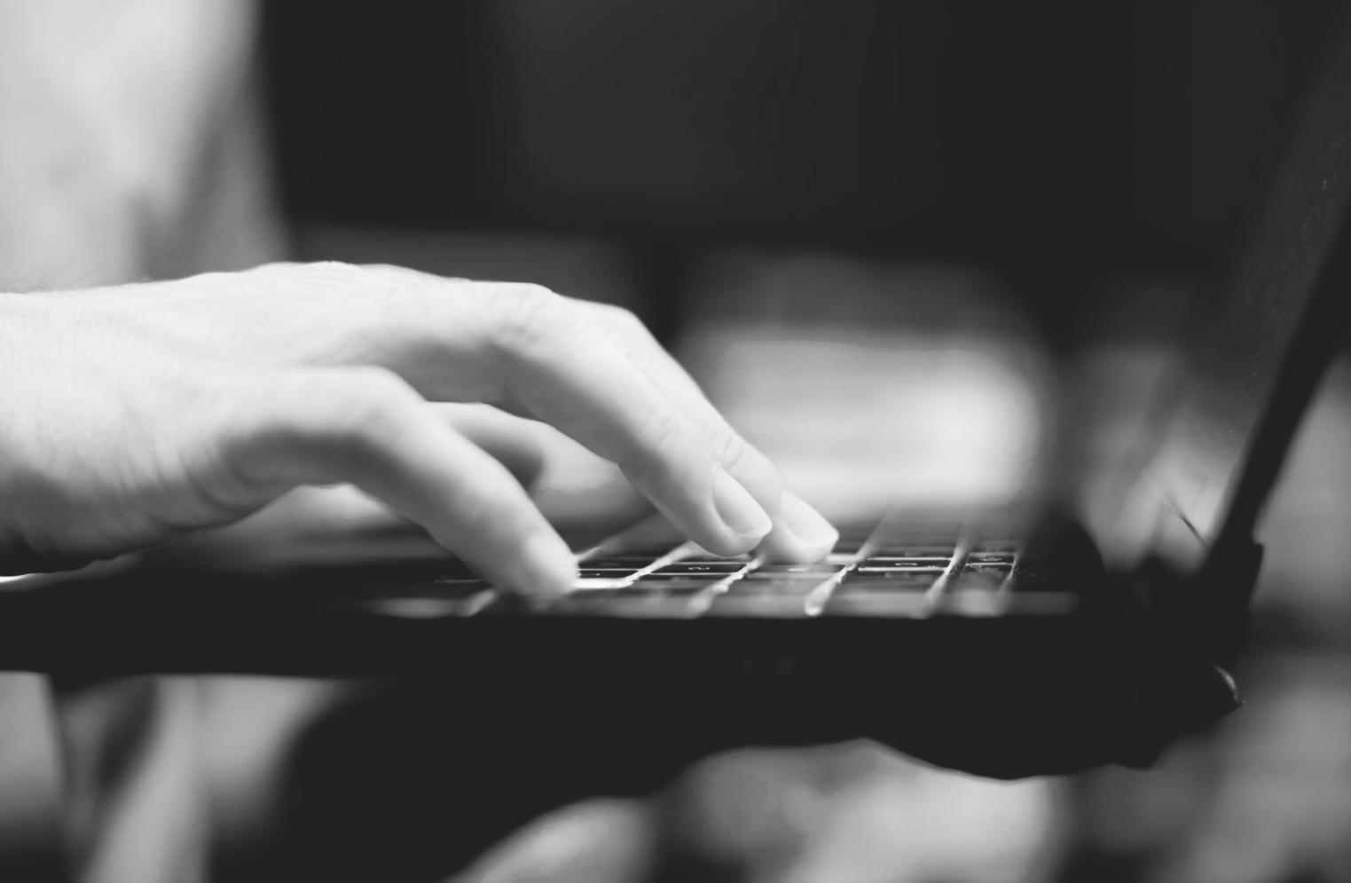 Professional working on network configuration